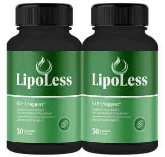 Lipo Less Lipoless weight loss supplement bottles
